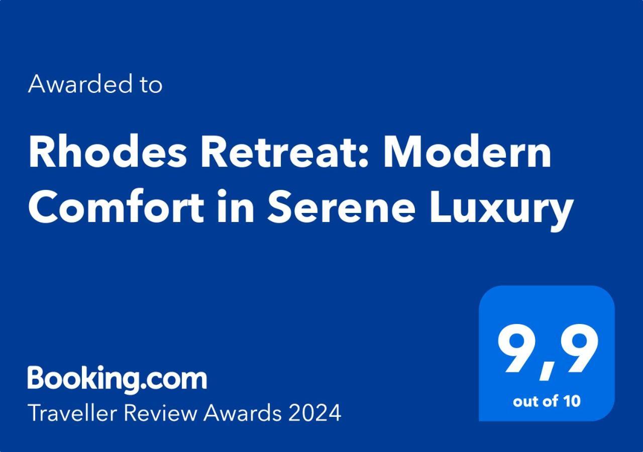 Rhodes Retreat: Modern Comfort In Serene Luxury Rhodes City Zewnętrze zdjęcie
